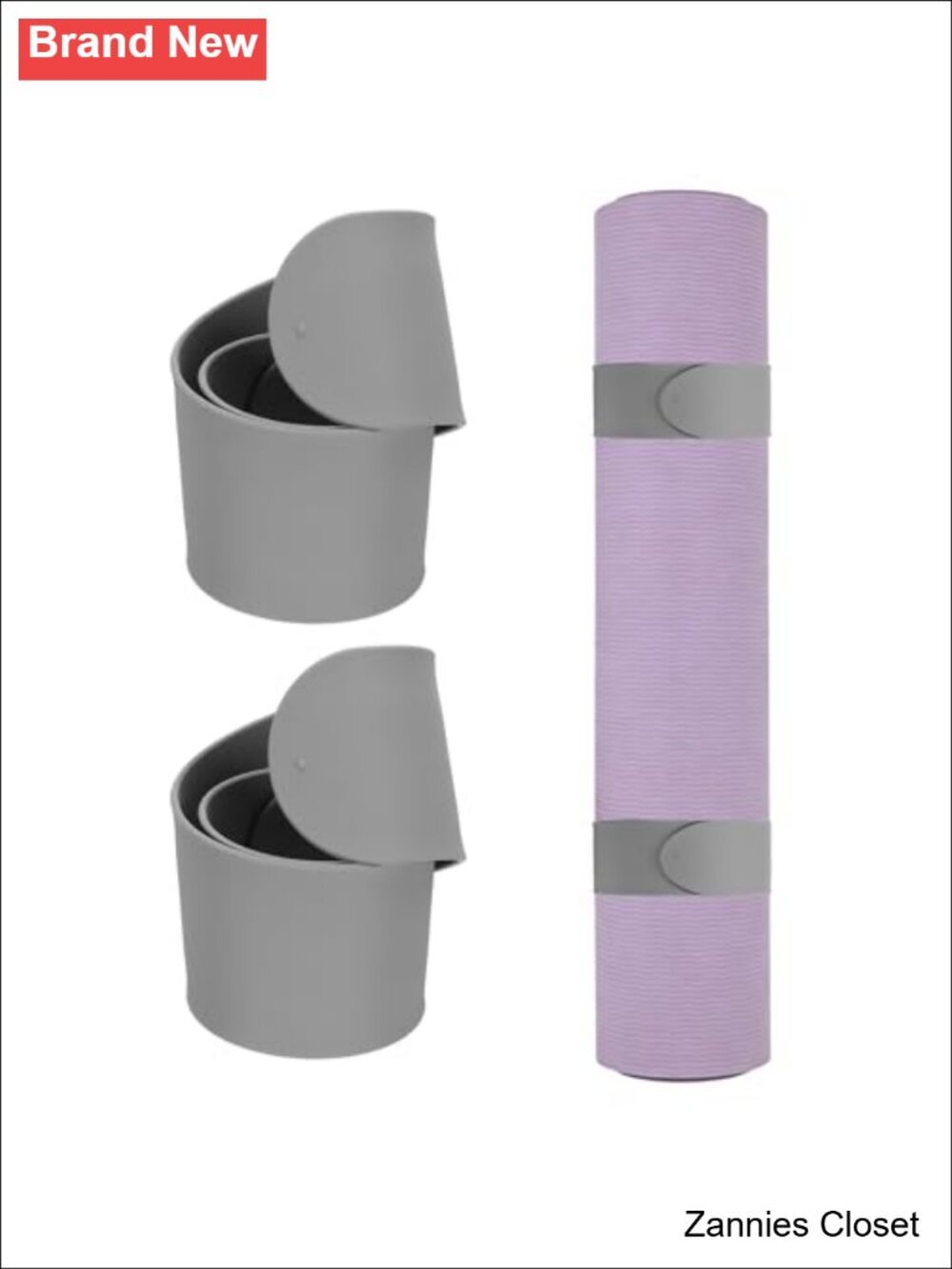 ✨ Yoga Mat Strap Slap Band Silicone Exercise Mat Sling Holder